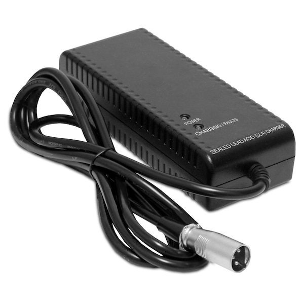 Upg 24V 35AH 3Stage AGMGEL Charger w USA Cordset recommended for medical mobilty charging 24BC3500T-4 USA - main